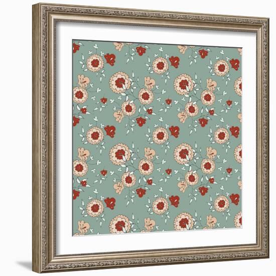 Pattern Jasmin Flowers-Effie Zafiropoulou-Framed Giclee Print