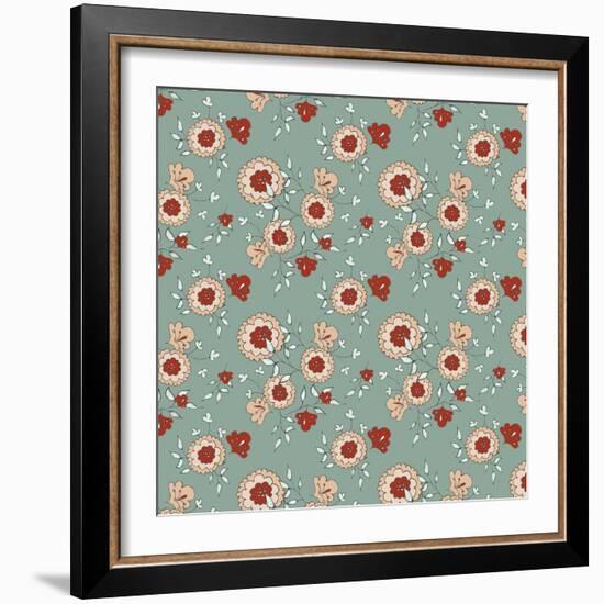 Pattern Jasmin Flowers-Effie Zafiropoulou-Framed Giclee Print