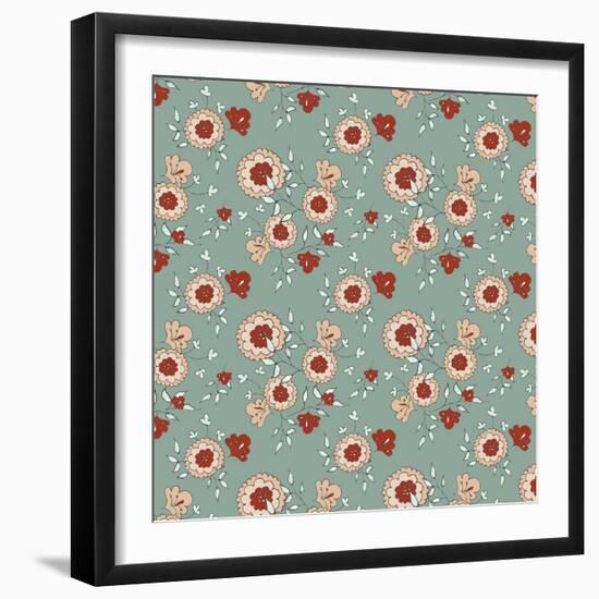 Pattern Jasmin Flowers-Effie Zafiropoulou-Framed Giclee Print