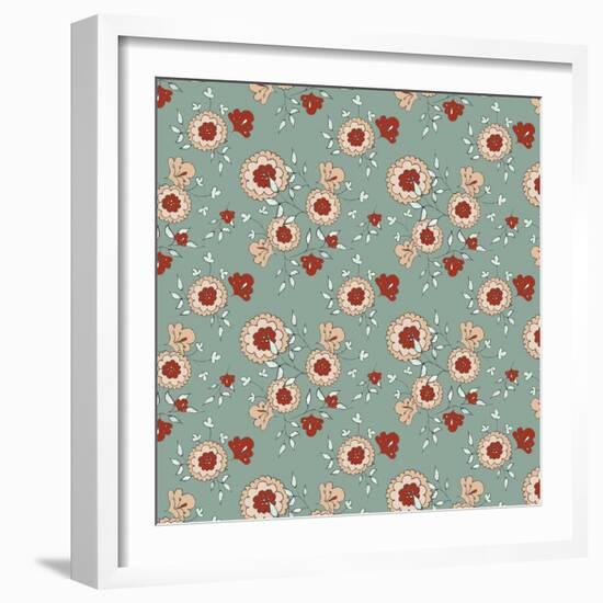 Pattern Jasmin Flowers-Effie Zafiropoulou-Framed Giclee Print