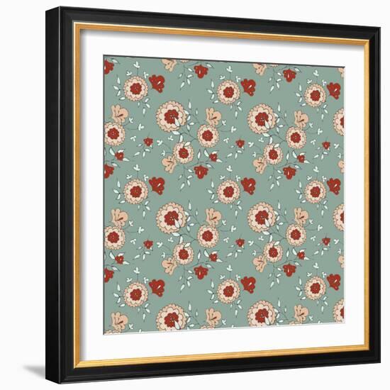 Pattern Jasmin Flowers-Effie Zafiropoulou-Framed Giclee Print