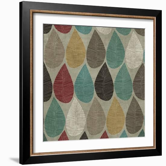 Pattern Leaves-Anna Polanski-Framed Art Print