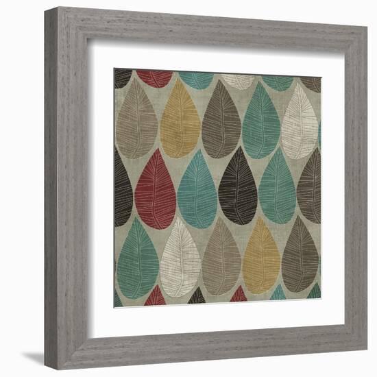 Pattern Leaves-Anna Polanski-Framed Art Print