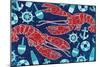 Pattern Lobsters-Paul Brent-Mounted Art Print