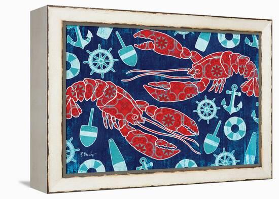 Pattern Lobsters-Paul Brent-Framed Stretched Canvas