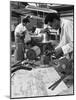 Pattern Making for a Steel Mould, Wombwell Foundry, South Yorkshire, 1963-Michael Walters-Mounted Photographic Print