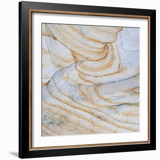 Pattern of Layers on Sandstone Rock, Grand Staircase-Escalante National Monument, Utah, Usa-null-Framed Photographic Print