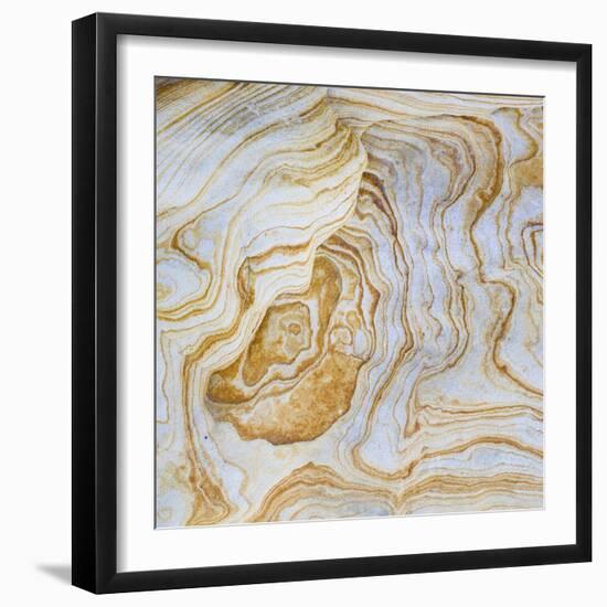 Pattern of Layers on Sandstone Rock, Grand Staircase-Escalante National Monument, Utah, Usa-null-Framed Photographic Print