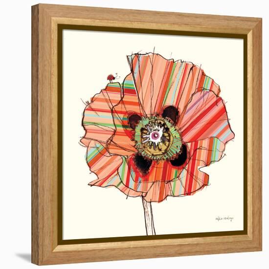 Pattern Poppy-Stripes-Robbin Rawlings-Framed Stretched Canvas