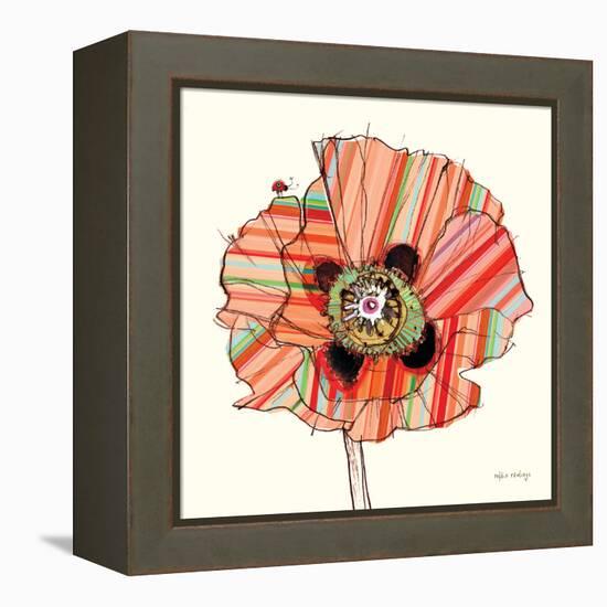 Pattern Poppy-Stripes-Robbin Rawlings-Framed Stretched Canvas