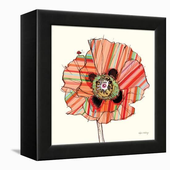 Pattern Poppy-Stripes-Robbin Rawlings-Framed Stretched Canvas