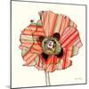 Pattern Poppy-Stripes-Robbin Rawlings-Mounted Art Print