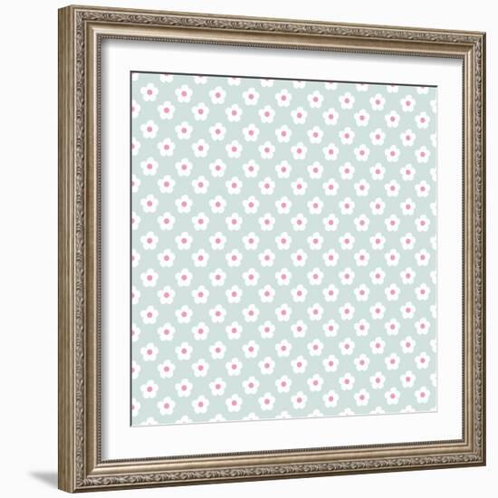 Pattern Snow Daisies-Effie Zafiropoulou-Framed Giclee Print