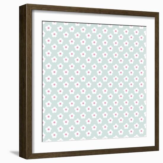 Pattern Snow Daisies-Effie Zafiropoulou-Framed Giclee Print