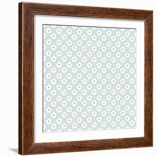 Pattern Snow Daisies-Effie Zafiropoulou-Framed Giclee Print