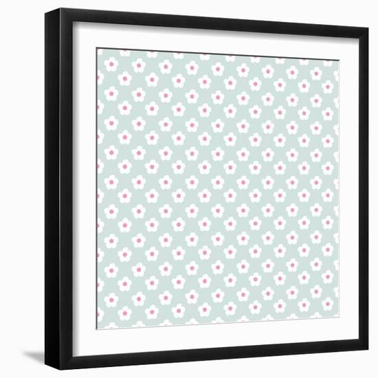 Pattern Snow Daisies-Effie Zafiropoulou-Framed Giclee Print