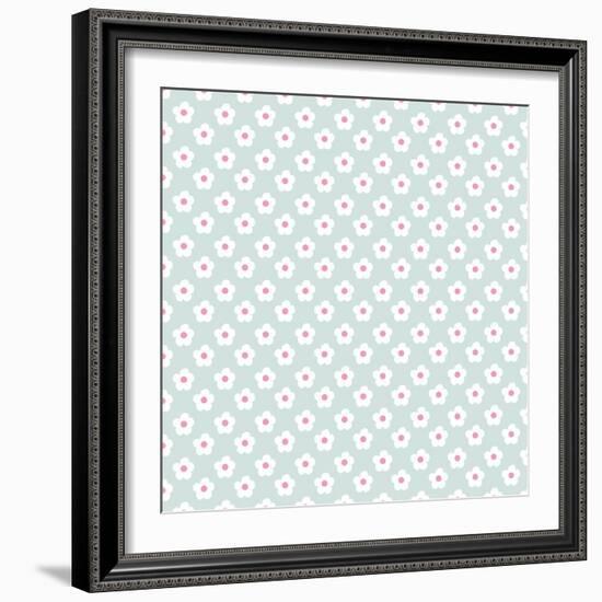 Pattern Snow Daisies-Effie Zafiropoulou-Framed Giclee Print