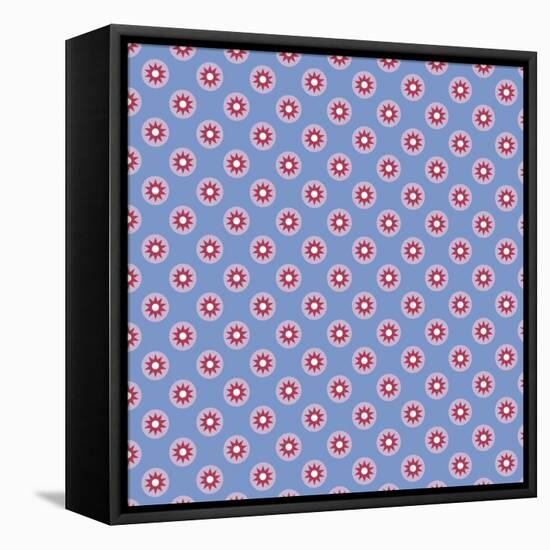 Pattern Star on Indigo-Effie Zafiropoulou-Framed Premier Image Canvas