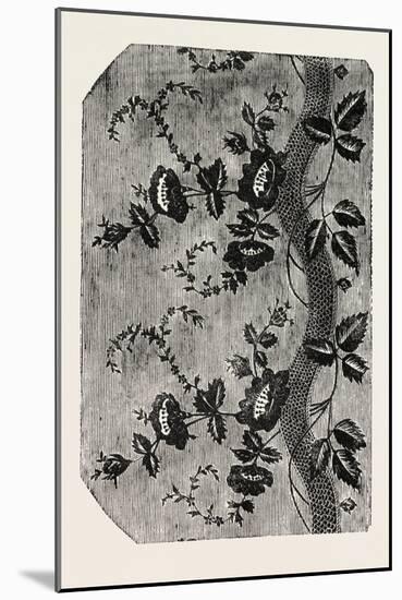 Pattern, Swiss Silk, Canton of Zurich, Switzerland-null-Mounted Giclee Print