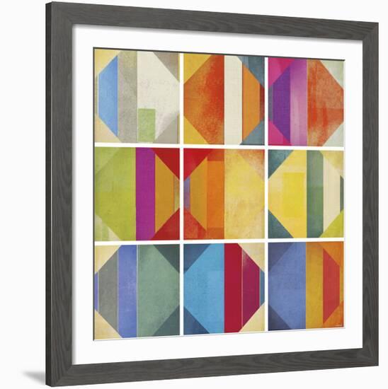 Pattern Tiles II-NOAH-Framed Art Print