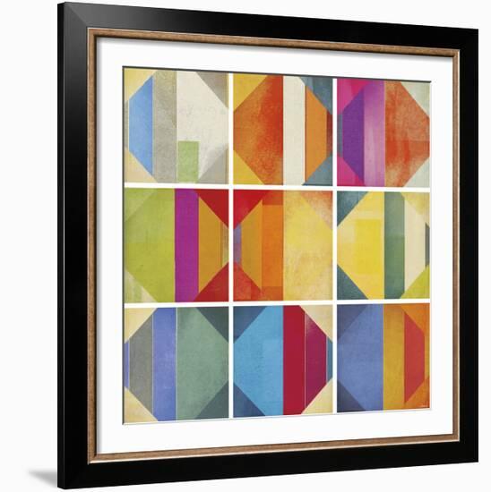 Pattern Tiles II-NOAH-Framed Art Print