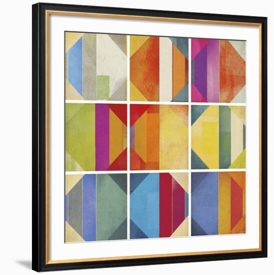 Pattern Tiles II-NOAH-Framed Art Print