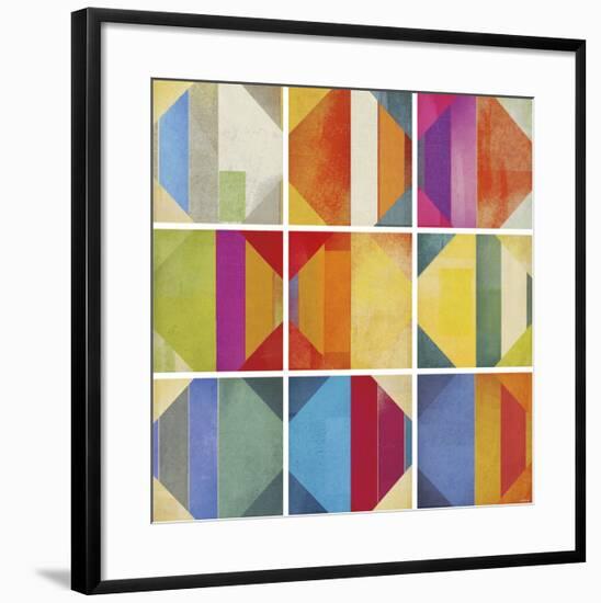 Pattern Tiles II-NOAH-Framed Art Print