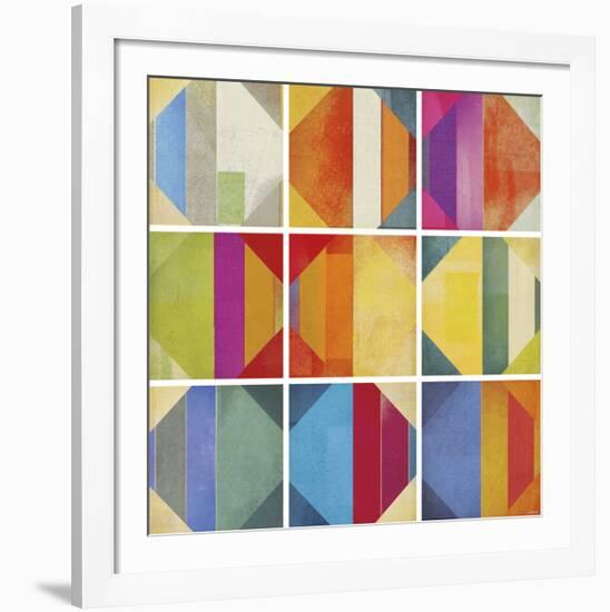 Pattern Tiles II-NOAH-Framed Art Print