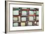 Pattern Wall of Pile Colorful Retro Television (Tv) - Vintage Filter Effect Style.-jakkapan-Framed Photographic Print