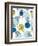 Pattern with Flowers and Circles-ekzi ekzi-Framed Art Print