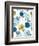 Pattern with Flowers and Circles-ekzi ekzi-Framed Art Print