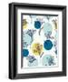 Pattern with Flowers and Circles-ekzi ekzi-Framed Art Print