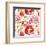 Pattern with Red Flowers-UyUy-Framed Art Print