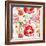 Pattern with Red Flowers-UyUy-Framed Art Print