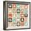 Pattern With Social Media Icons-venimo-Framed Art Print