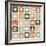 Pattern With Social Media Icons-venimo-Framed Art Print