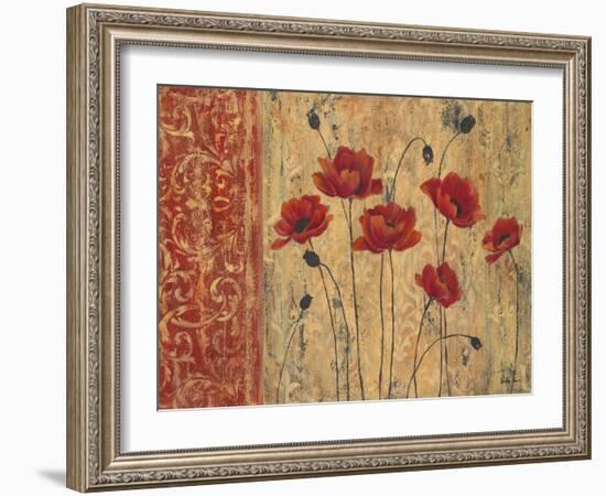 Patterned Anemone-Sandra Smith-Framed Art Print