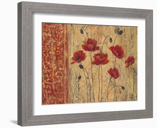 Patterned Anemone-Sandra Smith-Framed Art Print