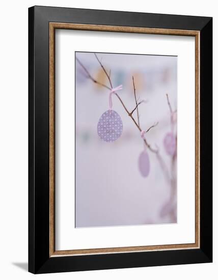 Patterned Easter egg, close up, Still life Easter-mauritius images-Framed Photographic Print