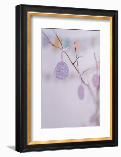 Patterned Easter egg, close up, Still life Easter-mauritius images-Framed Photographic Print