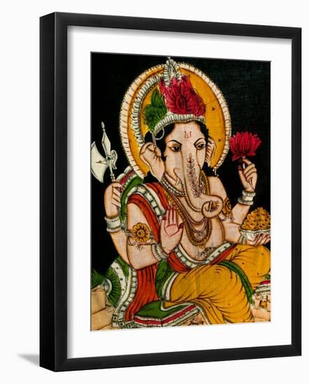 Patterned Fabric, Goa, India-Walter Bibikow-Framed Photographic Print