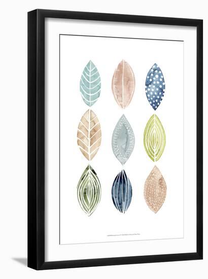 Patterned Leaves II-Grace Popp-Framed Art Print