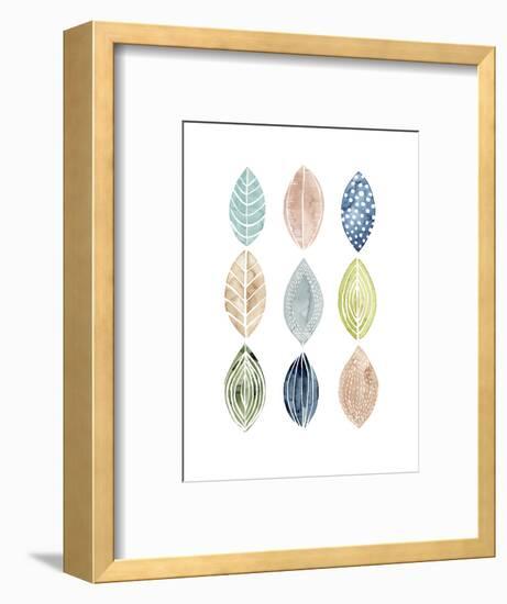 Patterned Leaves II-Grace Popp-Framed Art Print