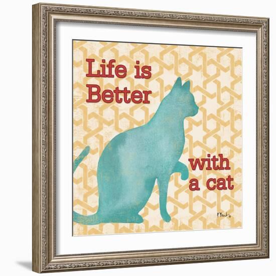 Patterned Pets Cat I-Paul Brent-Framed Art Print