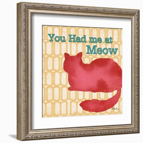 Patterned Pets Cat II-Paul Brent-Framed Art Print