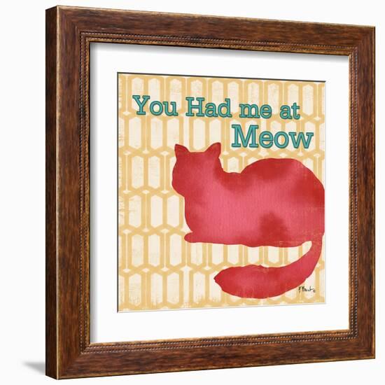 Patterned Pets Cat II-Paul Brent-Framed Art Print