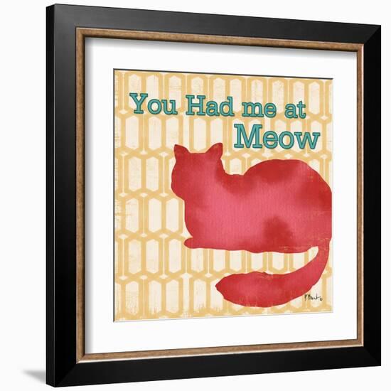 Patterned Pets Cat II-Paul Brent-Framed Art Print