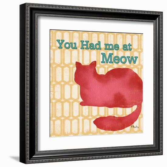 Patterned Pets Cat II-Paul Brent-Framed Art Print