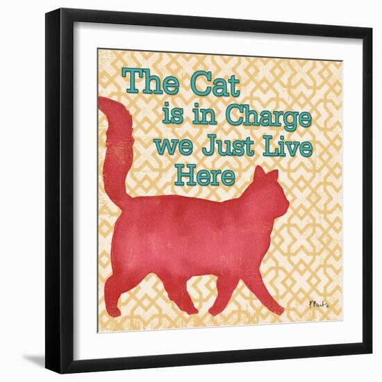 Patterned Pets Cat III-Paul Brent-Framed Premium Giclee Print