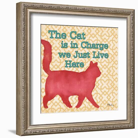 Patterned Pets Cat III-Paul Brent-Framed Art Print